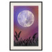 Poster Night in the Countryside - meadow landscape against a cosmic sky and bright moon 138216 additionalThumb 17