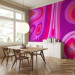 Wall Mural Euphoria - abstract composition in purples in various round shapes 142616 additionalThumb 4