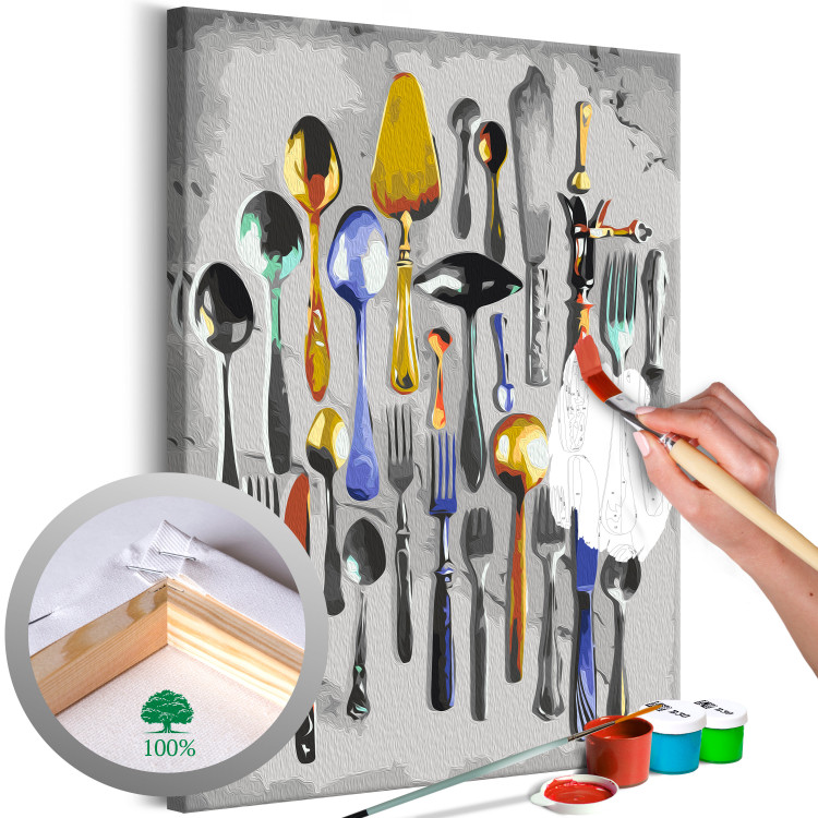 Paint by Number Kit Cutlery 143316