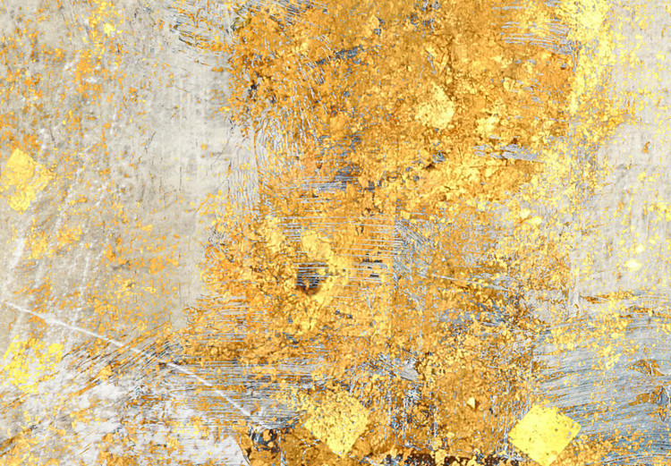 Canvas Print Golden Wildness (1-piece) Wide - abstraction in warm tones 143516 additionalImage 4