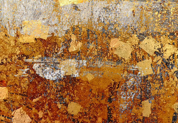 Canvas Print Golden Wildness (1-piece) Wide - abstraction in warm tones 143516 additionalImage 5