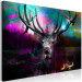 Canvas Print Deer in a Colorful Forest (1-piece) Wide - animal and colorful streaks 143716 additionalThumb 2