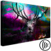 Canvas Print Deer in a Colorful Forest (1-piece) Wide - animal and colorful streaks 143716 additionalThumb 6