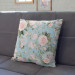 Decorative Microfiber Pillow Elusive painting - roses in cottagecore style on blue background cushions 146916 additionalThumb 6