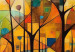 Large canvas print Colorful Forest - A Geometric Composition Inspired by Klimt’s Style [Large Format] 151116 additionalThumb 5