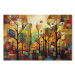 Large canvas print Colorful Forest - A Geometric Composition Inspired by Klimt’s Style [Large Format] 151116
