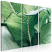 Canvas Print Close to Nature - Large Leaves in Juicy Shades of Green 151816 additionalThumb 2