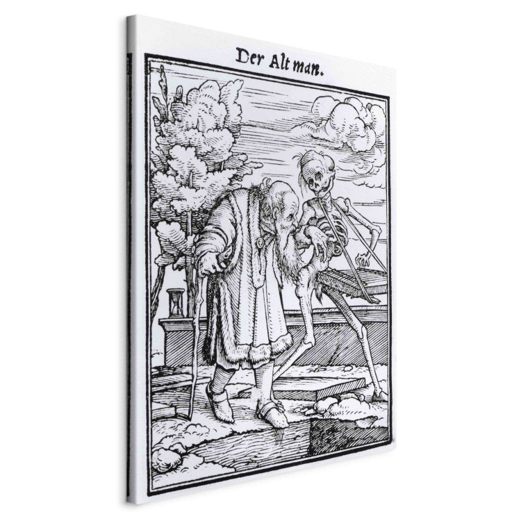 Art Reproduction Death and the Old Man, from 'The Dance of Death', engraved by Hans Lutzelburger 157516 additionalImage 2