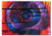 Canvas Colourful Thoughts (1-piece) - Abstraction with a purple fossil 48116