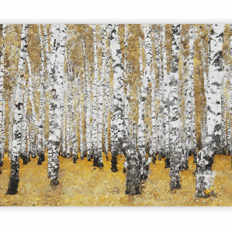 Photo Wallpaper Autumnal birch forest 60516 additionalImage 1