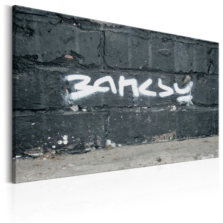 Canvas Art Print Banksy Signature  68016 additionalImage 2