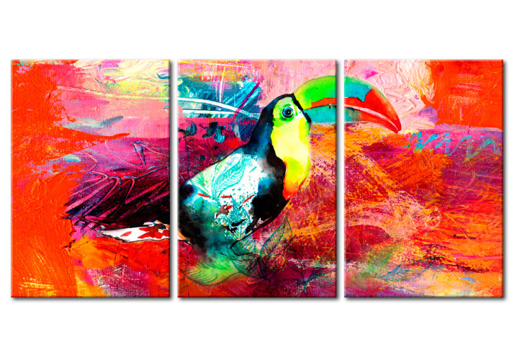 Canvas Art Print Colourful Toucan 90216