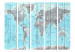 Room Separator Wooden Journeys - colorful map texture on wooden boards 95416 additionalThumb 3