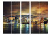 Room Separator New York Sky II - skyline of glowing New York City architecture 95616 additionalThumb 3