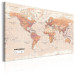 Canvas World Map: Orange World 98016 additionalThumb 2