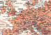Canvas World Map: Orange World 98016 additionalThumb 5