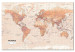 Canvas World Map: Orange World 98016