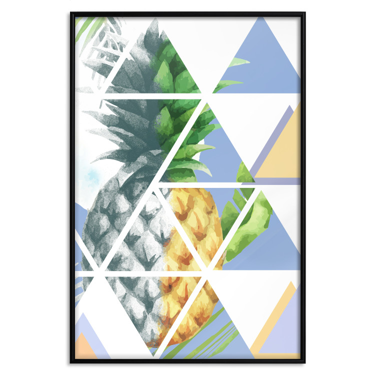 Poster Geometric pineapple - abstract composition with a tropical fruit 114326 additionalImage 18