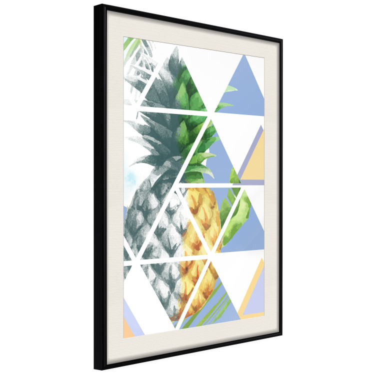 Poster Geometric pineapple - abstract composition with a tropical fruit 114326 additionalImage 3