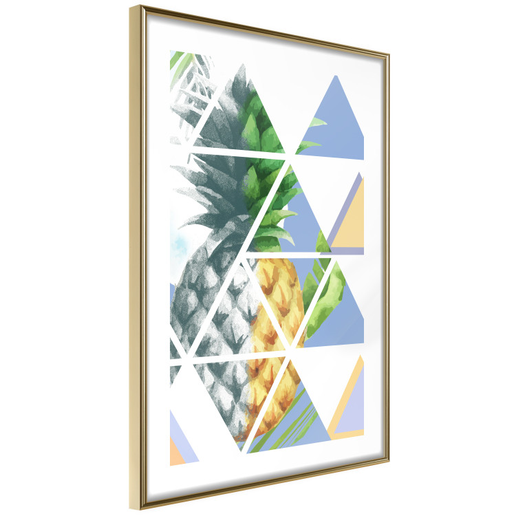 Poster Geometric pineapple - abstract composition with a tropical fruit 114326 additionalImage 6