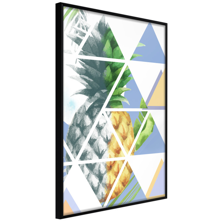 Poster Geometric pineapple - abstract composition with a tropical fruit 114326 additionalImage 10