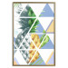 Poster Geometric pineapple - abstract composition with a tropical fruit 114326 additionalThumb 16