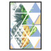 Poster Geometric pineapple - abstract composition with a tropical fruit 114326 additionalThumb 18