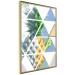 Poster Geometric pineapple - abstract composition with a tropical fruit 114326 additionalThumb 14