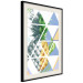 Poster Geometric pineapple - abstract composition with a tropical fruit 114326 additionalThumb 3
