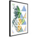 Poster Geometric pineapple - abstract composition with a tropical fruit 114326 additionalThumb 11