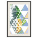 Poster Geometric pineapple - abstract composition with a tropical fruit 114326 additionalThumb 18