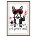 Wall Poster Surround yourself with positive people - motivational text and a dog 115226 additionalThumb 18