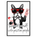 Wall Poster Surround yourself with positive people - motivational text and a dog 115226 additionalThumb 24