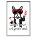 Wall Poster Surround yourself with positive people - motivational text and a dog 115226 additionalThumb 15