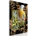Canvas Print Bird of Jungle Paradise (1-part) - Parrot Against Leaves and Butterfly 116426 additionalThumb 2