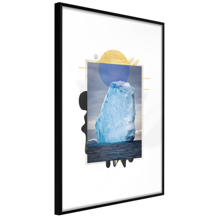 Poster Iceberg - composition with a winter landscape on an abstract background 116626 additionalImage 11