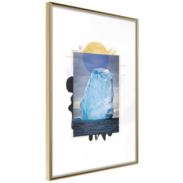Poster Iceberg - composition with a winter landscape on an abstract background 116626 additionalImage 6