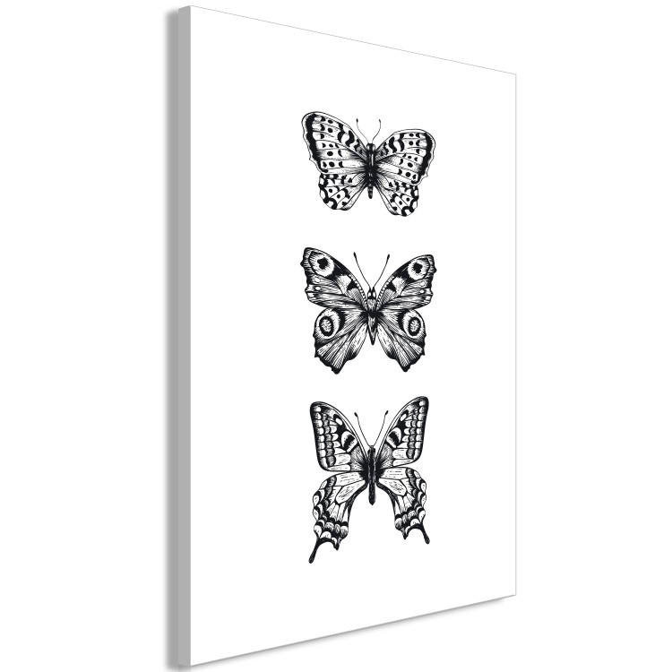 Canvas Print Three Butterflies (1 Part) Vertical 116926 additionalImage 2