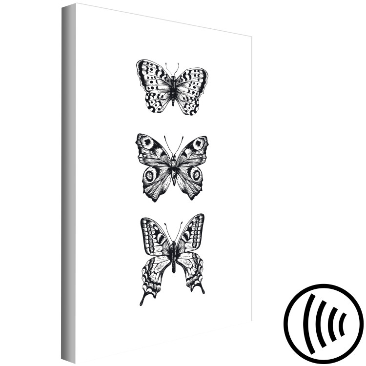 Canvas Print Three Butterflies (1 Part) Vertical 116926 additionalImage 6