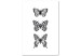 Canvas Print Three Butterflies (1 Part) Vertical 116926