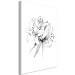 Canvas Print Black and white flowers - abstract, delicate nature 117126 additionalThumb 2