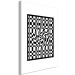 Canvas Art Print Checkerboard curvature - monochrome abstract simplicity 117426 additionalThumb 2