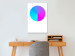 Canvas Art Print Gradient cirlcle - a colourful geometric figure on a white background 117626 additionalThumb 3