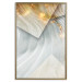 Poster Kashmir Dimension - geometric abstraction in waves with a touch of gold 119026 additionalThumb 16