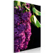Canvas Art Print Common Lilac - a purple flower and leaves on a black background 121626 additionalThumb 2