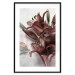 Wall Poster Floral Form - plant with red flowers on concrete texture background 123526 additionalThumb 15