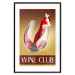 Poster Wine Club - English captions and woman resembling red wine 123626 additionalThumb 15
