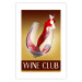 Poster Wine Club - English captions and woman resembling red wine 123626 additionalThumb 19