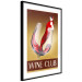 Poster Wine Club - English captions and woman resembling red wine 123626 additionalThumb 2