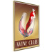 Poster Wine Club - English captions and woman resembling red wine 123626 additionalThumb 5